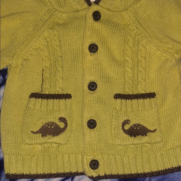 Button down sweater 0-3m Green - Picture 2 of 4
